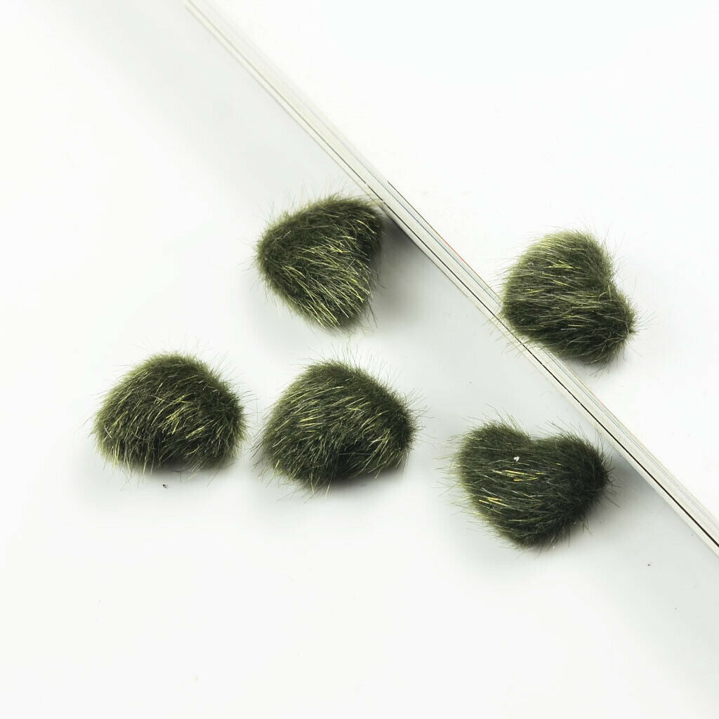 30pcs Mixed Color Plush Covered Heart Button Flatback for DIY Jewelry Making