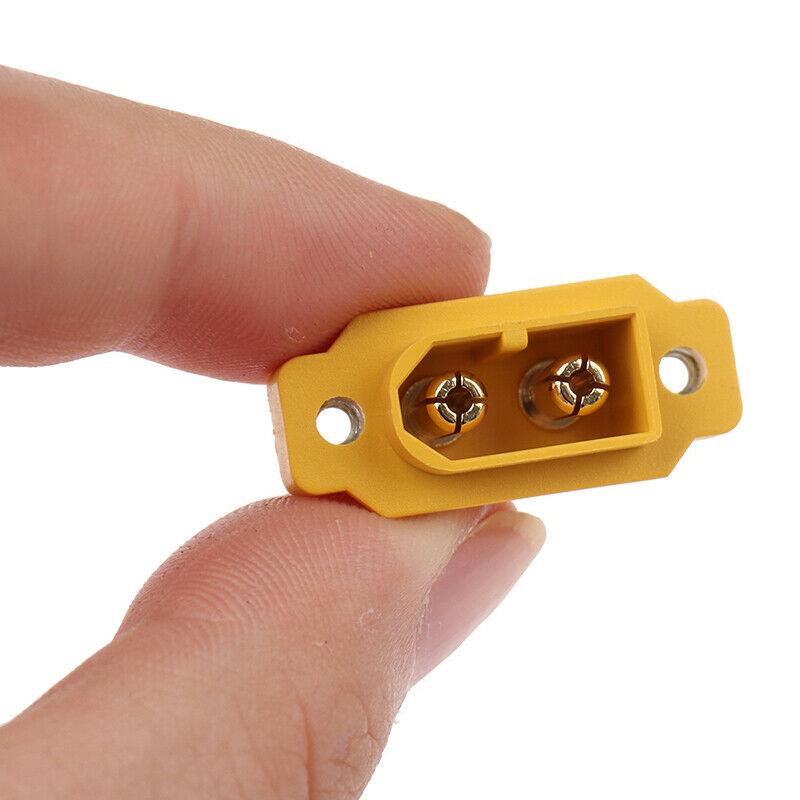 Mountable XT60 Male Plug Connector For Racing Models Fixed Board DIY Spare P Kt