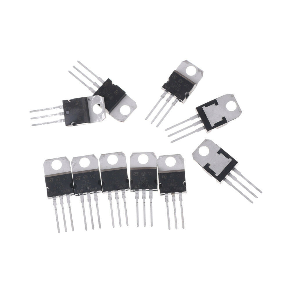 10pcs TYN1225 25A 1200V Unidirec tional Thyristor Triacs TO-220 DD