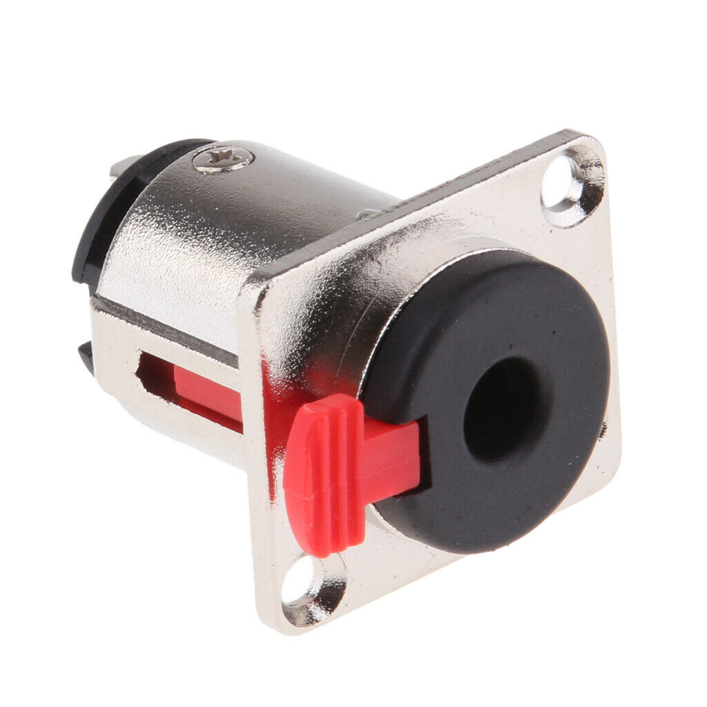 6 Pieces 6.35mm 1/4 Inch Female Stereo Audio Jack Chassis Bracket