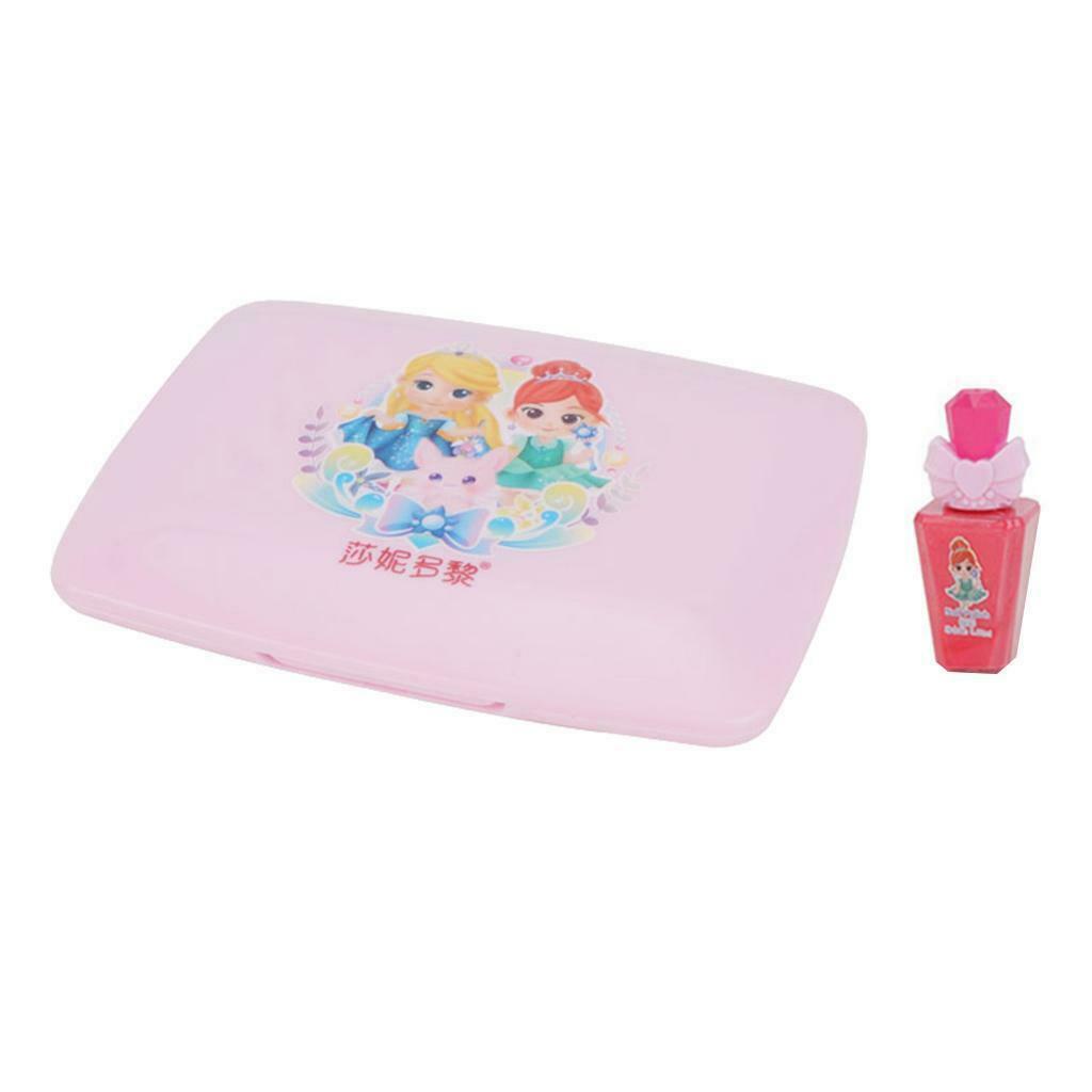 Princess Makeup Set Kids Cosmetic Girls Kit Eyeshadow Lip Gloss Blush Brush Gift
