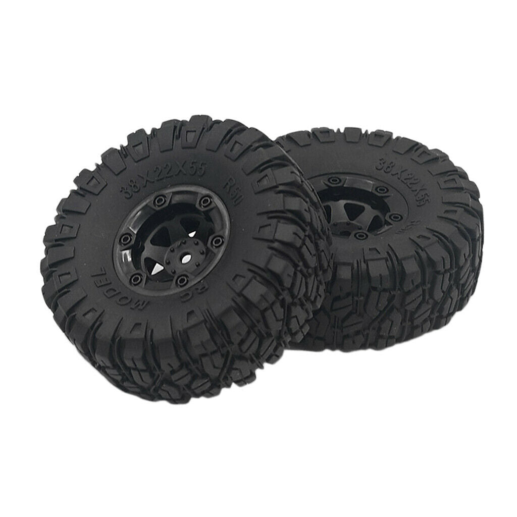 2 Pieces RC Rubber Tyres  Set Fit for 1:12 WLTOYS 12428 12428-C FY03/05 DIY