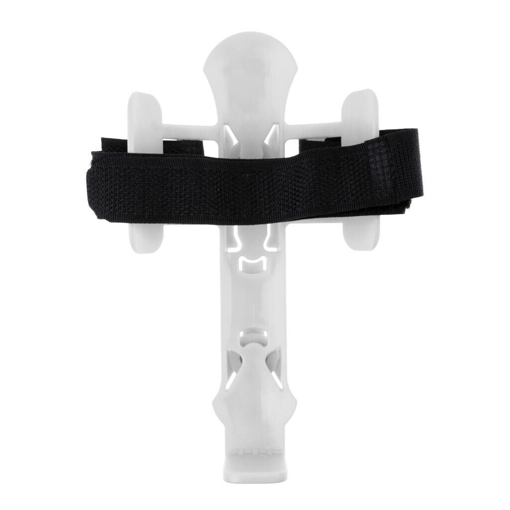 Cycling Adjustable Plastic Water Bottle Holder Cages with 2 Screws White
