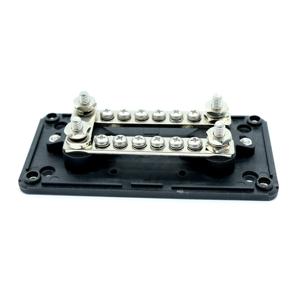 Heavy Duty Bus Bar / Distribution Box & Screw On Cover - 100A -48V
