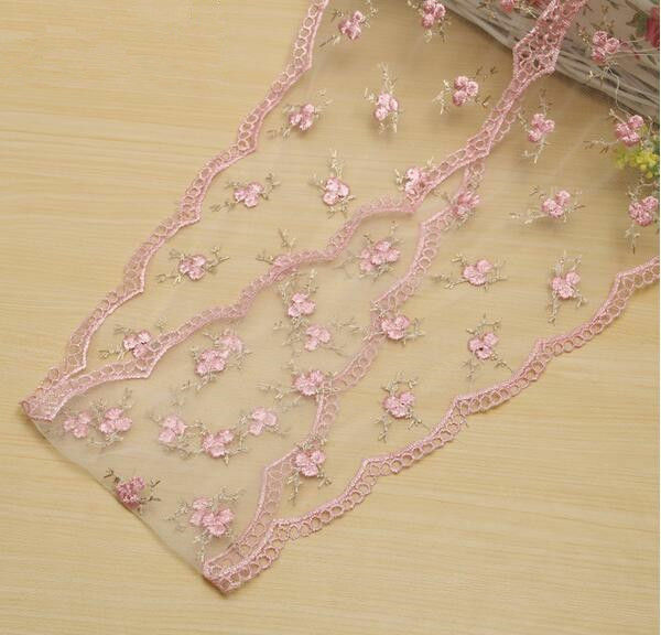 5 Yards handmade embroidery flowers lace Trim Wedding dress Accessories 150MM