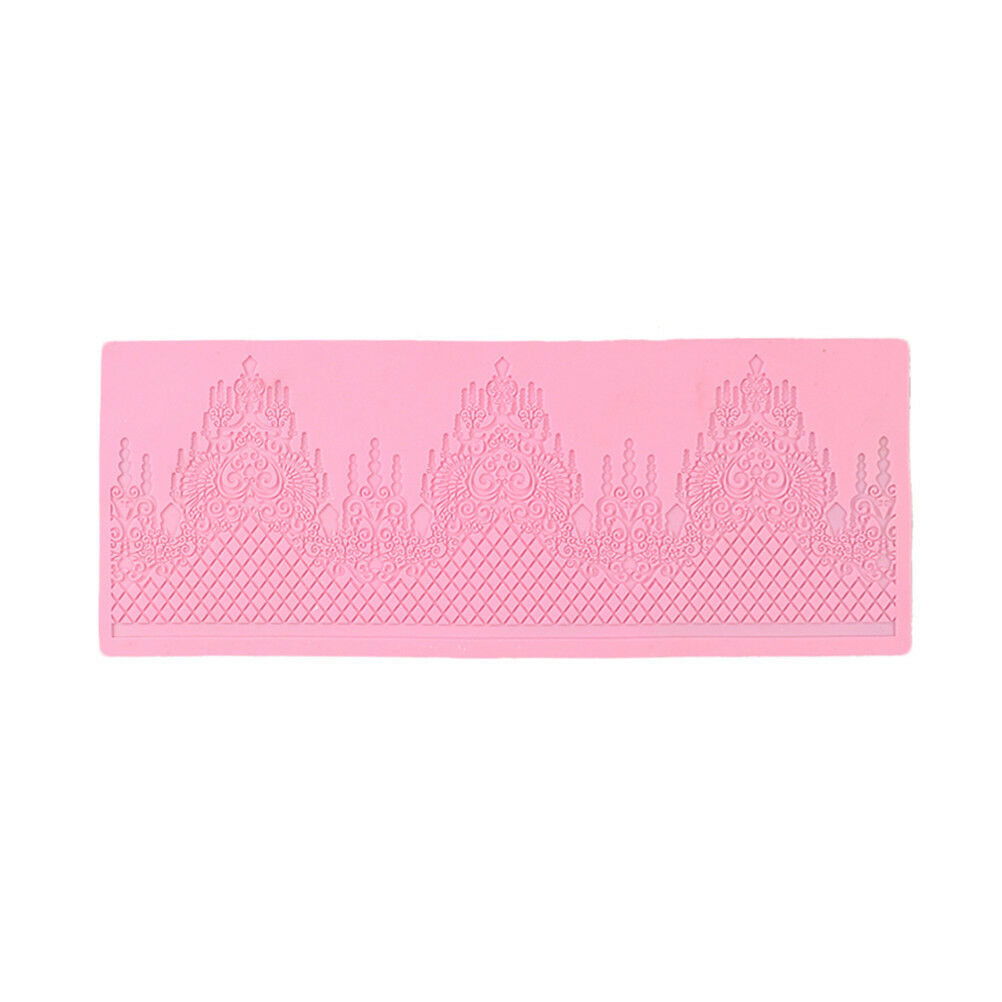 Silicone Lace Cake Mold Sugar DIY Fondant Mat Cake Decorating Baking Tool BDAU