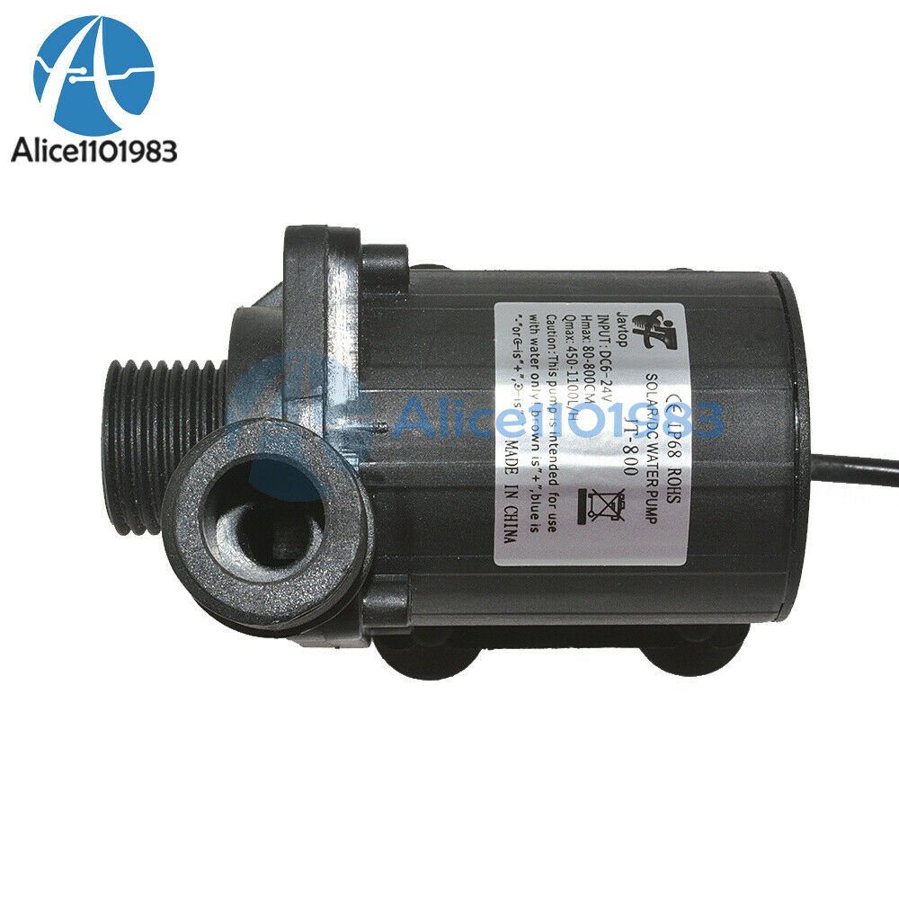 DC 12V 24V Hot Water Circulation Pump Solar Water Pump Brushless Motor 800L/H