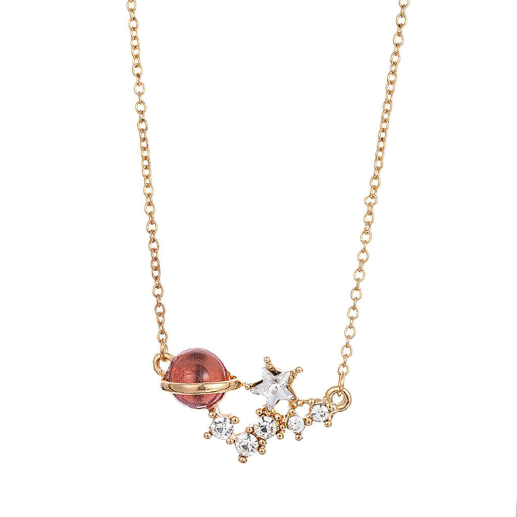 Charm Golden Drill Star Pendants Banquet Lady Dating Jewelry Birthday Gifts