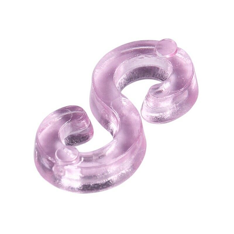 New Amazing Loom Bands Pack of 125 Colorful S-Clips V5H3
