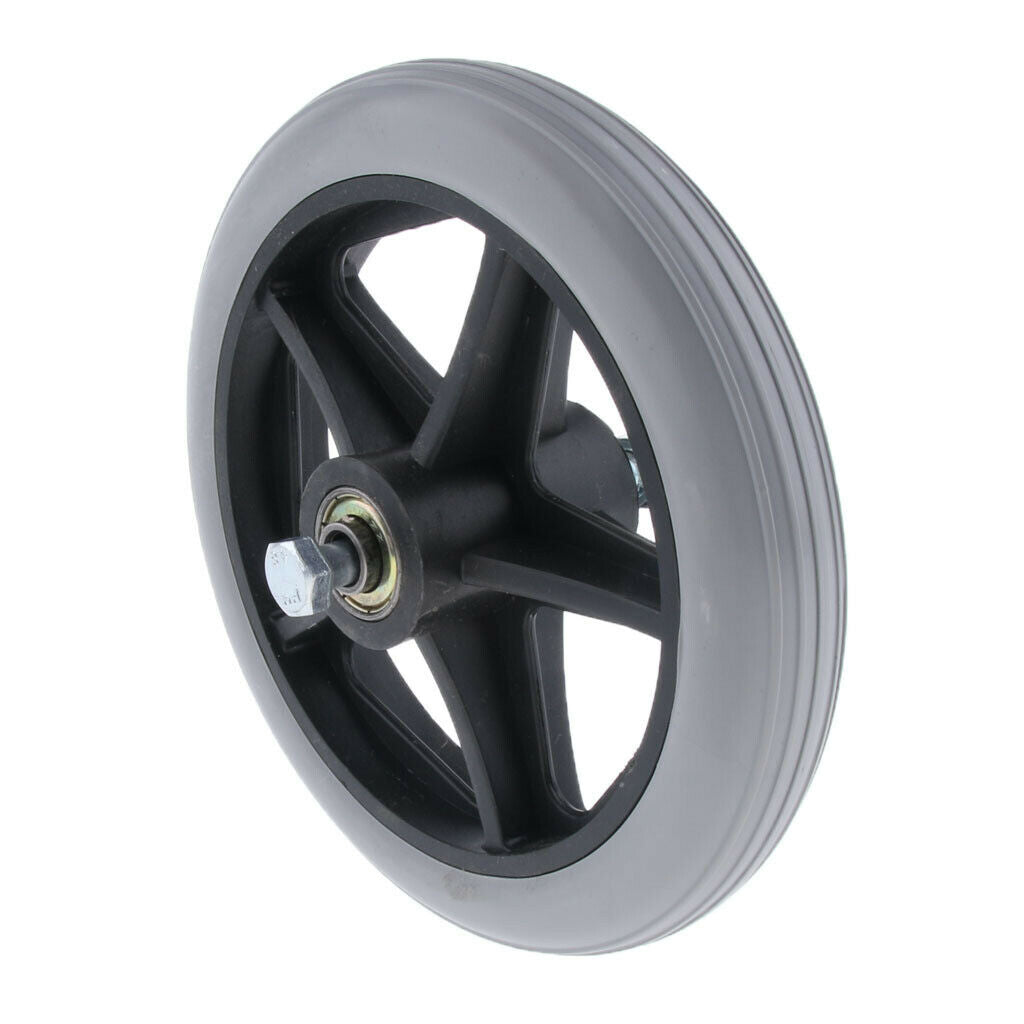 3Pc ABS Wheelchair Replacement Front Wheel 5/16" Castor Wheelchairs Supplies
