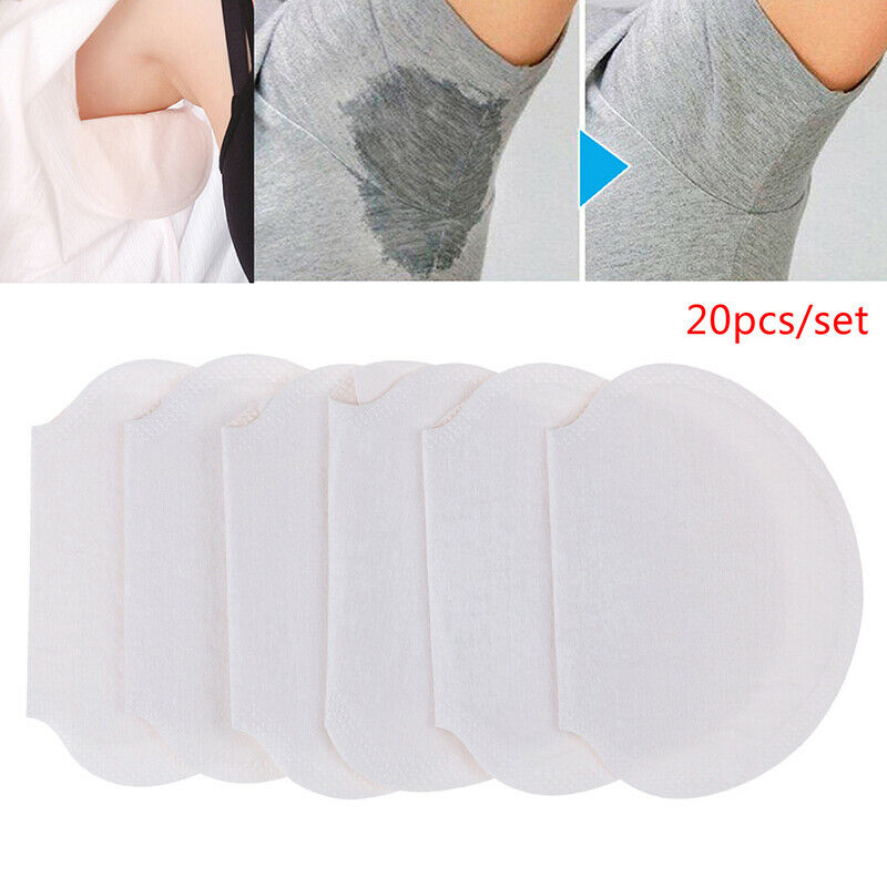 New 20pcs Underarm Armpit Sweat Pads Stickers Shield Guard Absorbing Disposa DD