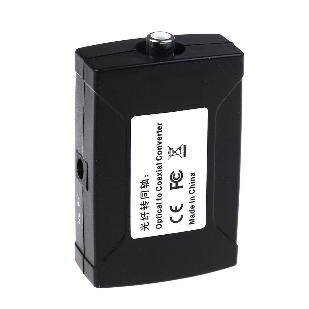 Digital optical toslink to coax coaxial RCA digital audio converter adapter BDAU