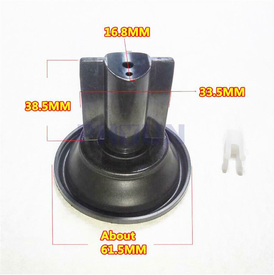 1 Pcs Motorcycle Carburetor Vacuum Piston Plunger Diaphragm Assembly Black New