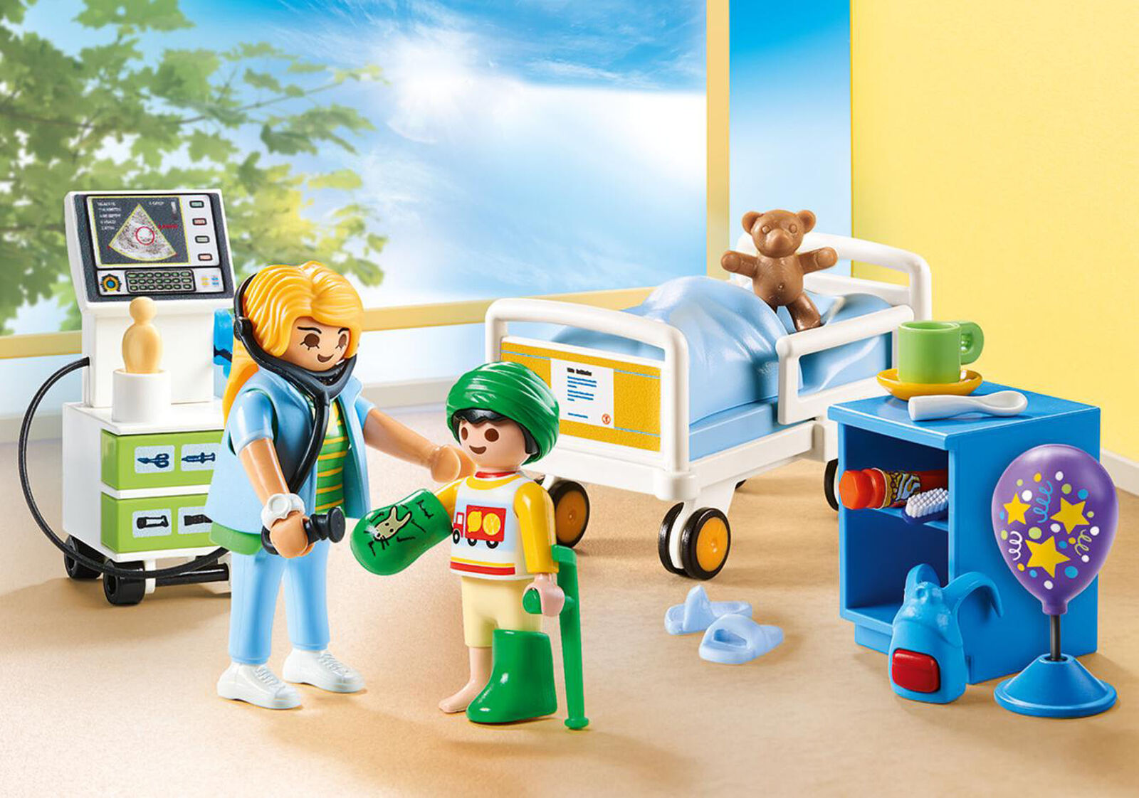 70192 Playmobil City Life Children's Hospital Room Set inc 47pc & Figures Age 4+