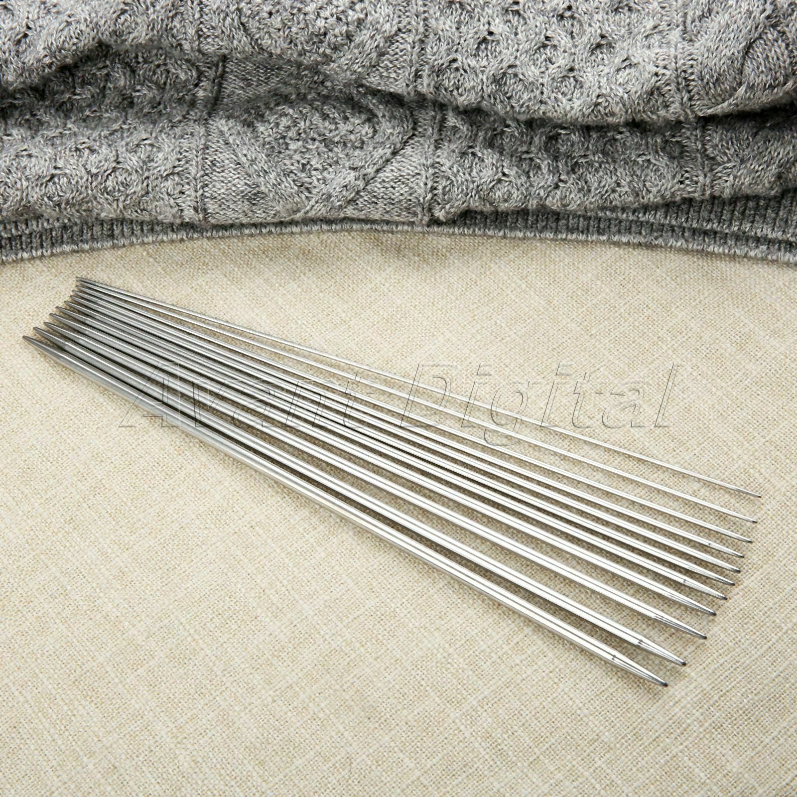 44X 25cm Stainless Steel Double Pointed Knitting Needles Crafts 1.5mm-5mm Sizes