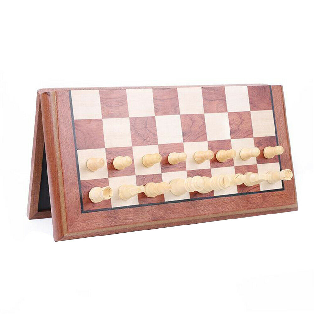 Portable Professional Large Handcrafted Wooden Carved Chess Set Board Game