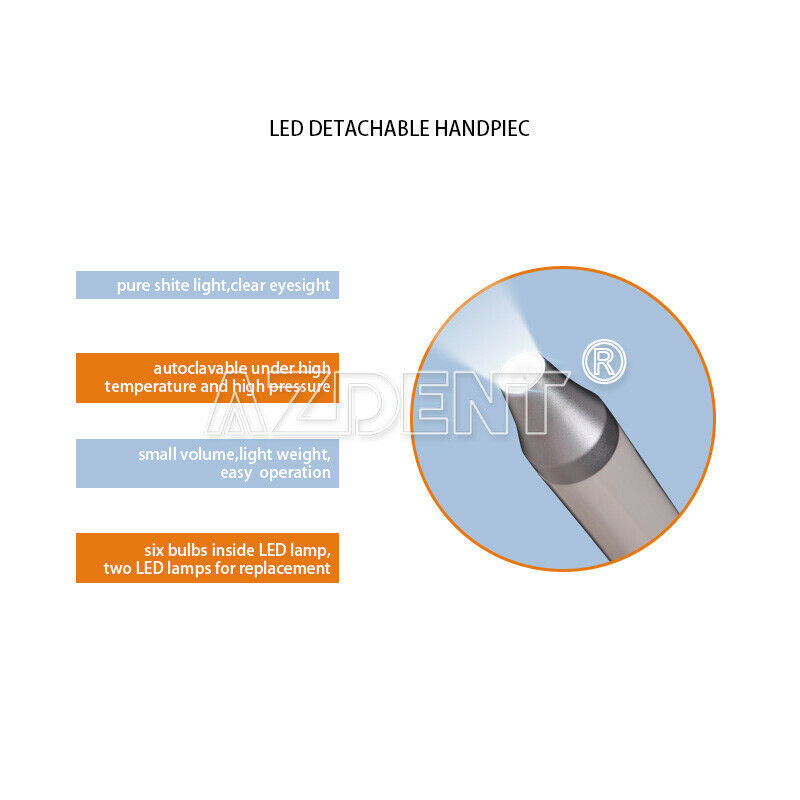 Dental Wireless Control Ultrasonic Scaler With LED Detachable Handpiece VRN-A8