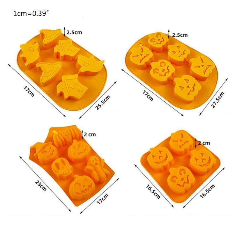 4 PCS Chocolate Mold Non-stick Baking Utensils Pumpkin Personality Modeling Mold