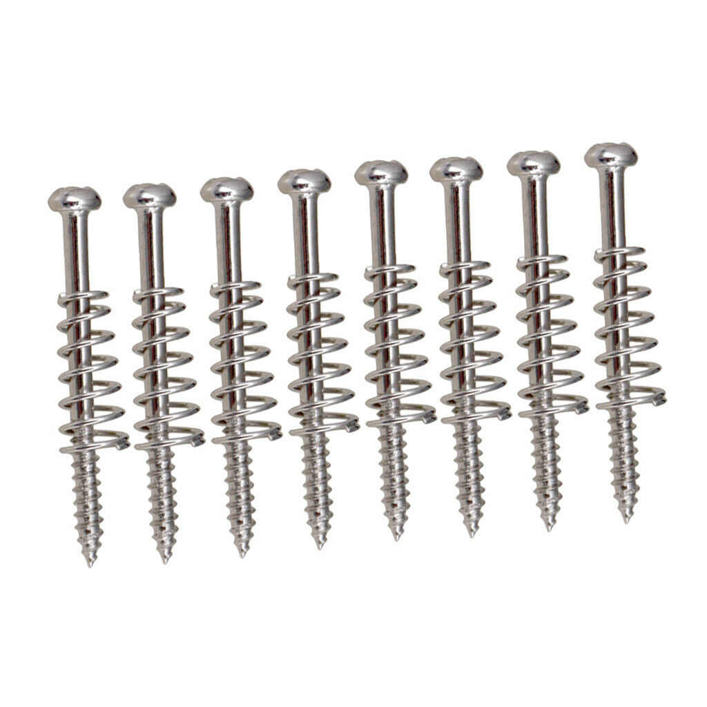 8pcs Humbucker Pickup Ring Screws&Springs for Electric Guitar Parts 3x38mm
