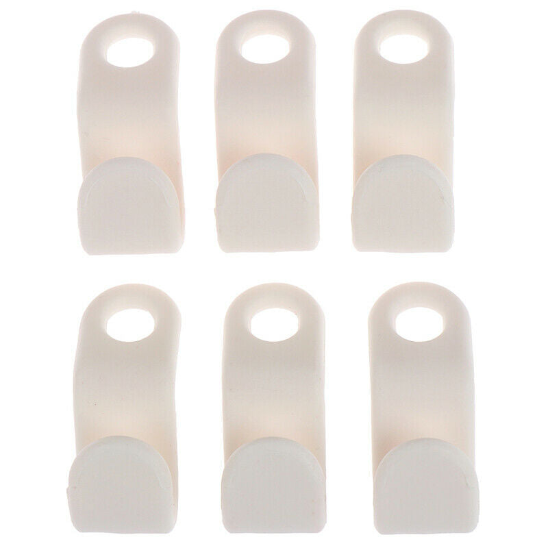 6pcs Wardrobe Space-saving Stack Hanger Hooks Plastic Coat Closet Hanger .l8