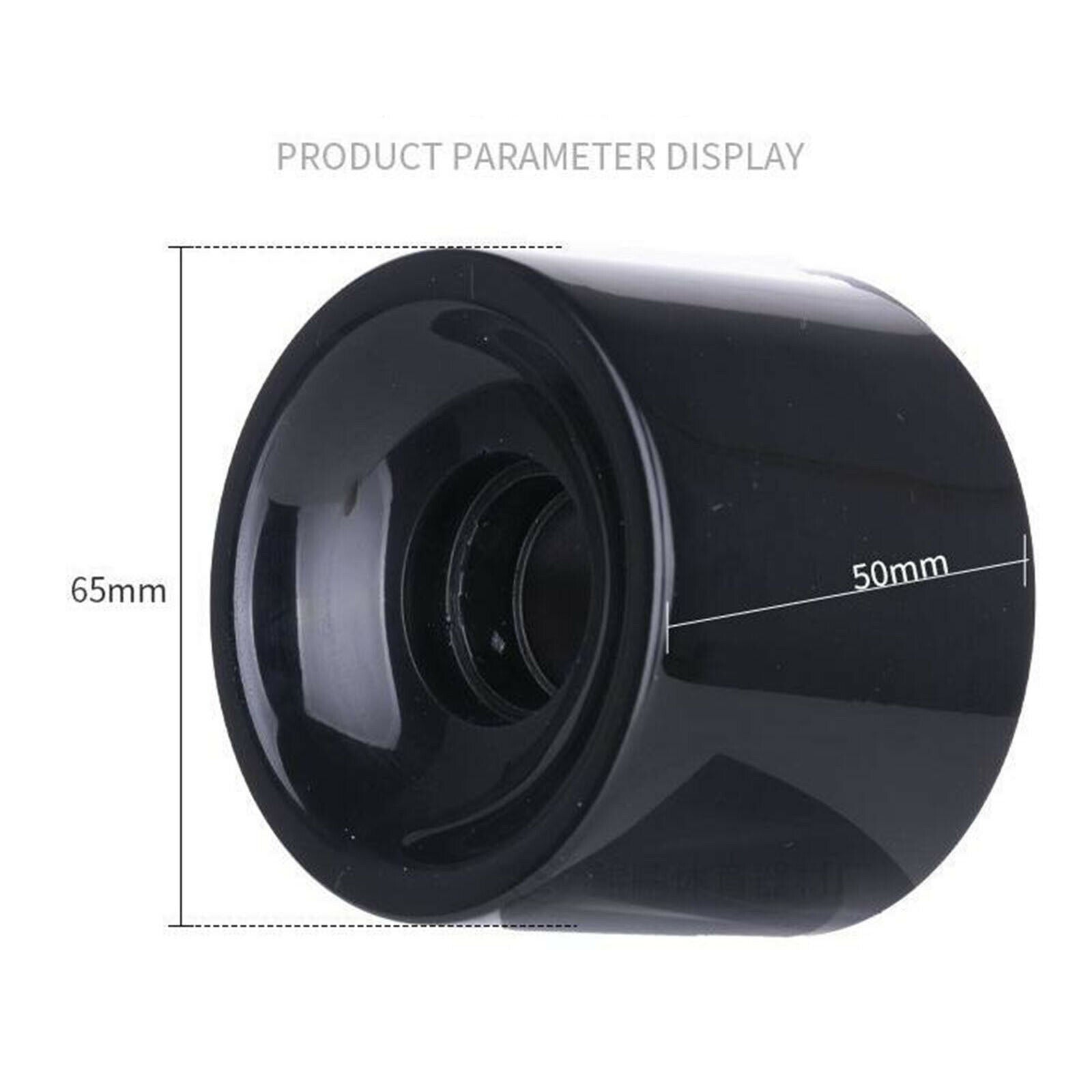 4Pcs Durable Skateboard Wheels 65x50mm Longboard PU Roller Accessories