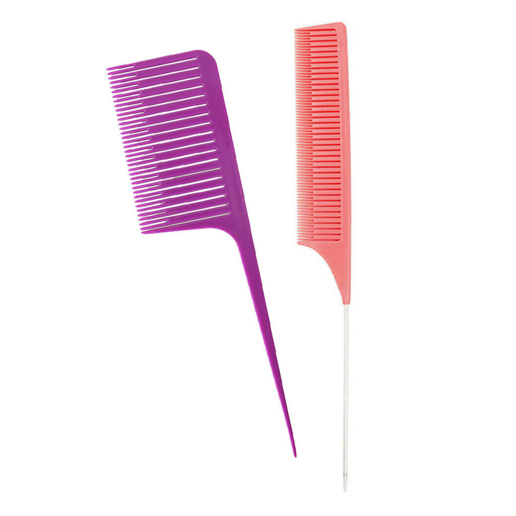 Fine-tooth&Wide-toothed Sectioning Weave Highlight Foiling Hair Combs Dyeing