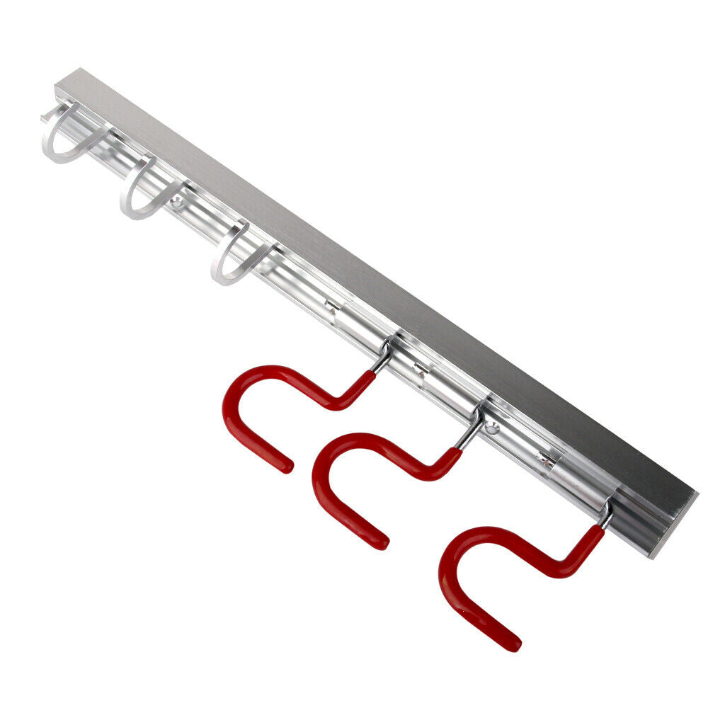 Wall Mounting Bathroom Organizer Hanger Storage Rack 6 Hooks