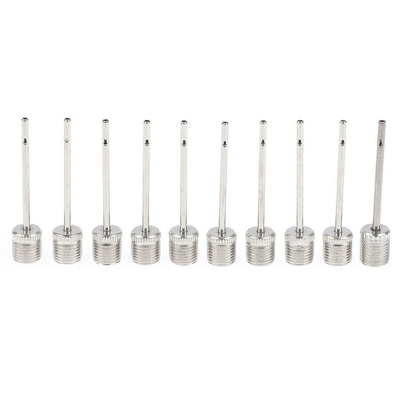 10PCS Stainless Steel Pump Pin Sports Ball Inflating Pump Needle For Footb NC