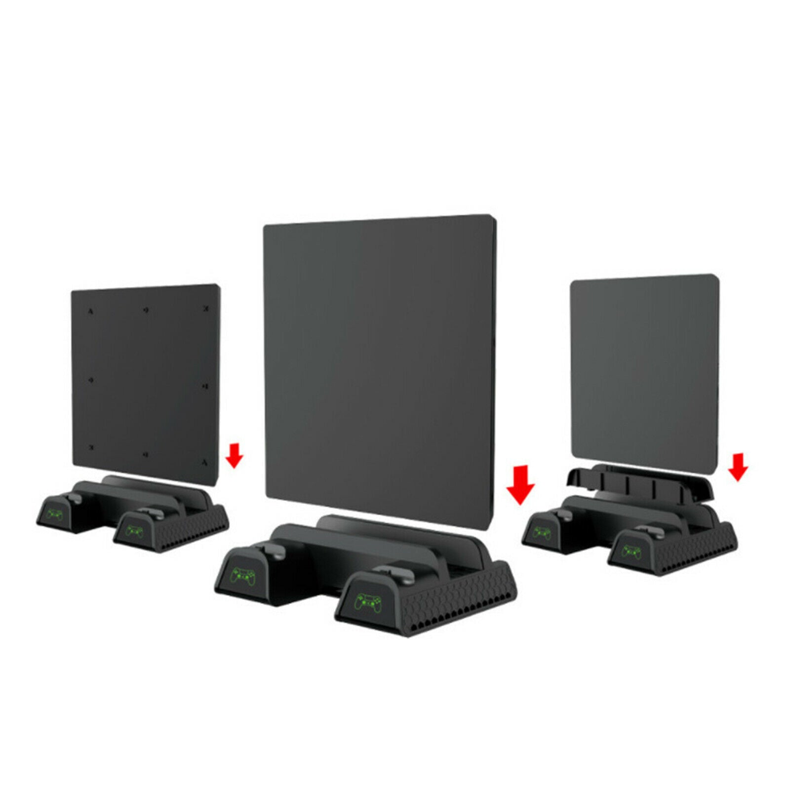 Vertical Cooling Stand Controller Charging Station Dock Game Storage for PS4