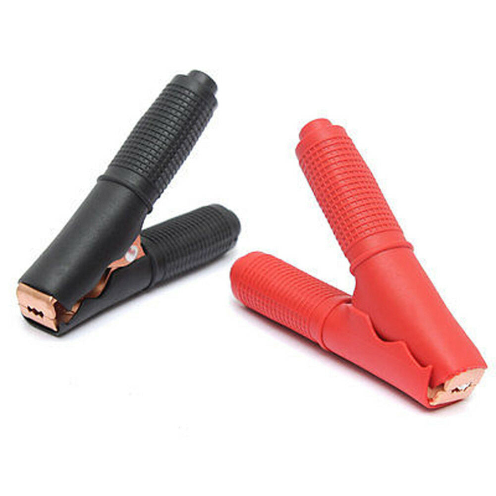 2pc 90mm 100A  Car Auto Metal Car Battery Clip Crocodile Alligator Test Clamp