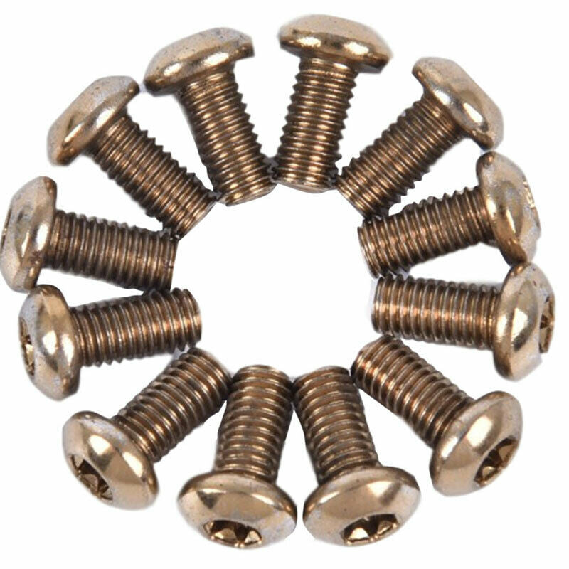 12PCS/set  M5x10mm Disk Brake Rotor Bolts Titanium Bike Brakes Disc Rotor.l8