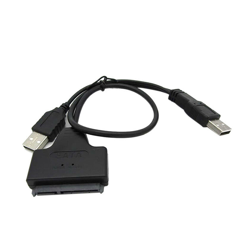 USB 2.0 to SATA Serial ATA Adapter Cable For 2.5" HDD SSD Laptop Hard Driv B Lt