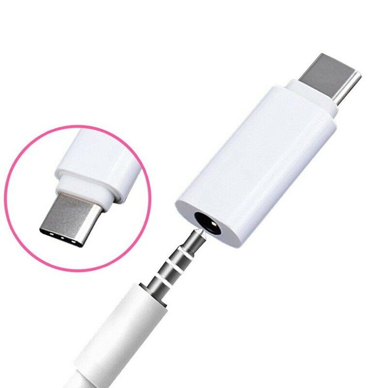 Type-C to 3.5mm Earphone Adapter USB-C 3.1 Male to AUX Audio Female for  6 Mi6F8