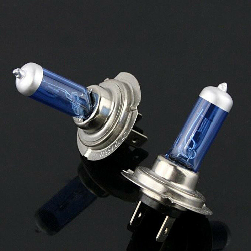 2x Xenon White Bright H7 55W 12V 6000K Gas Halogen Headlight Light Lamp Bulb
