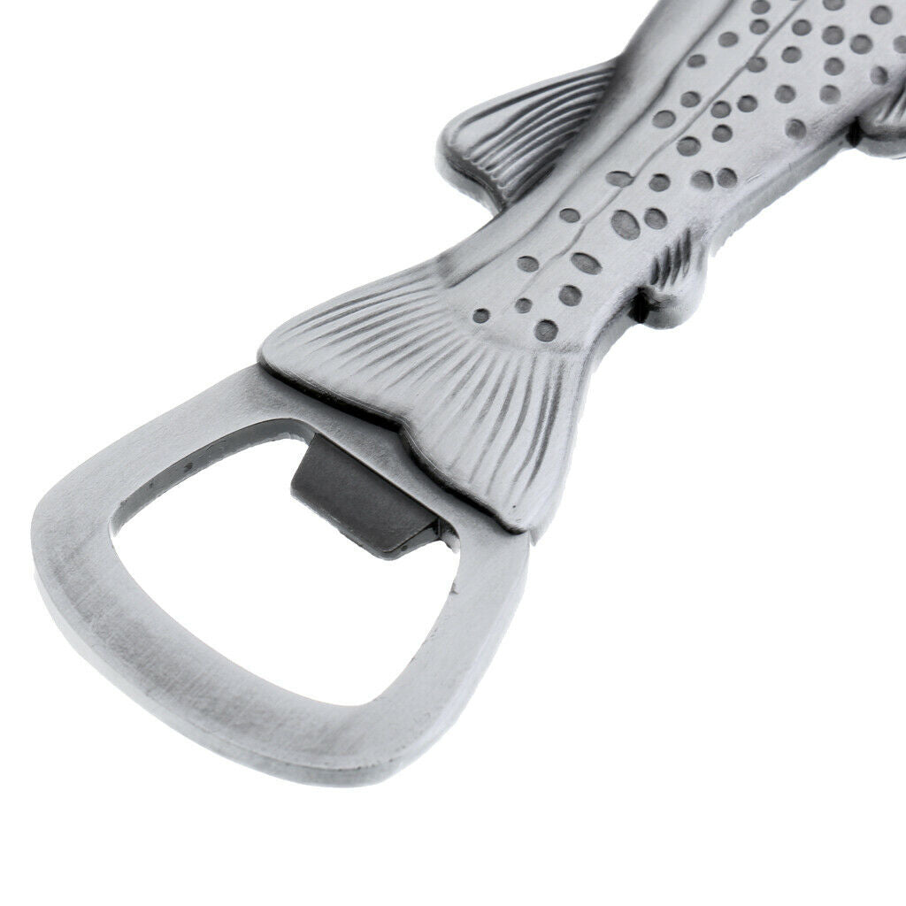 2 in 1 Bottle Opener in Fish Trout Shape Beer Opener Fridge Magnet,