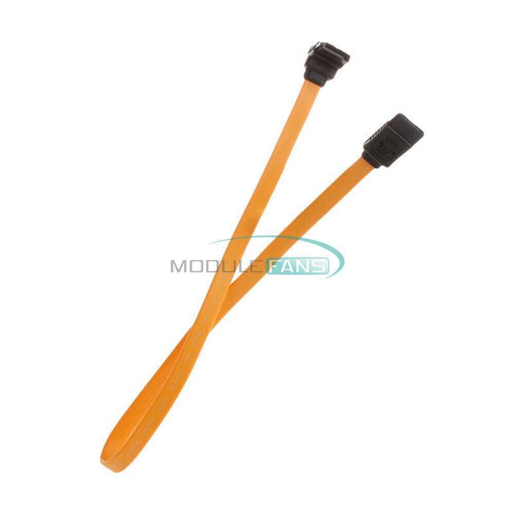 2PCS Serial SATA RAID DATA HDD Hard Straight-Right Angle 45cm Signal Drive Cable