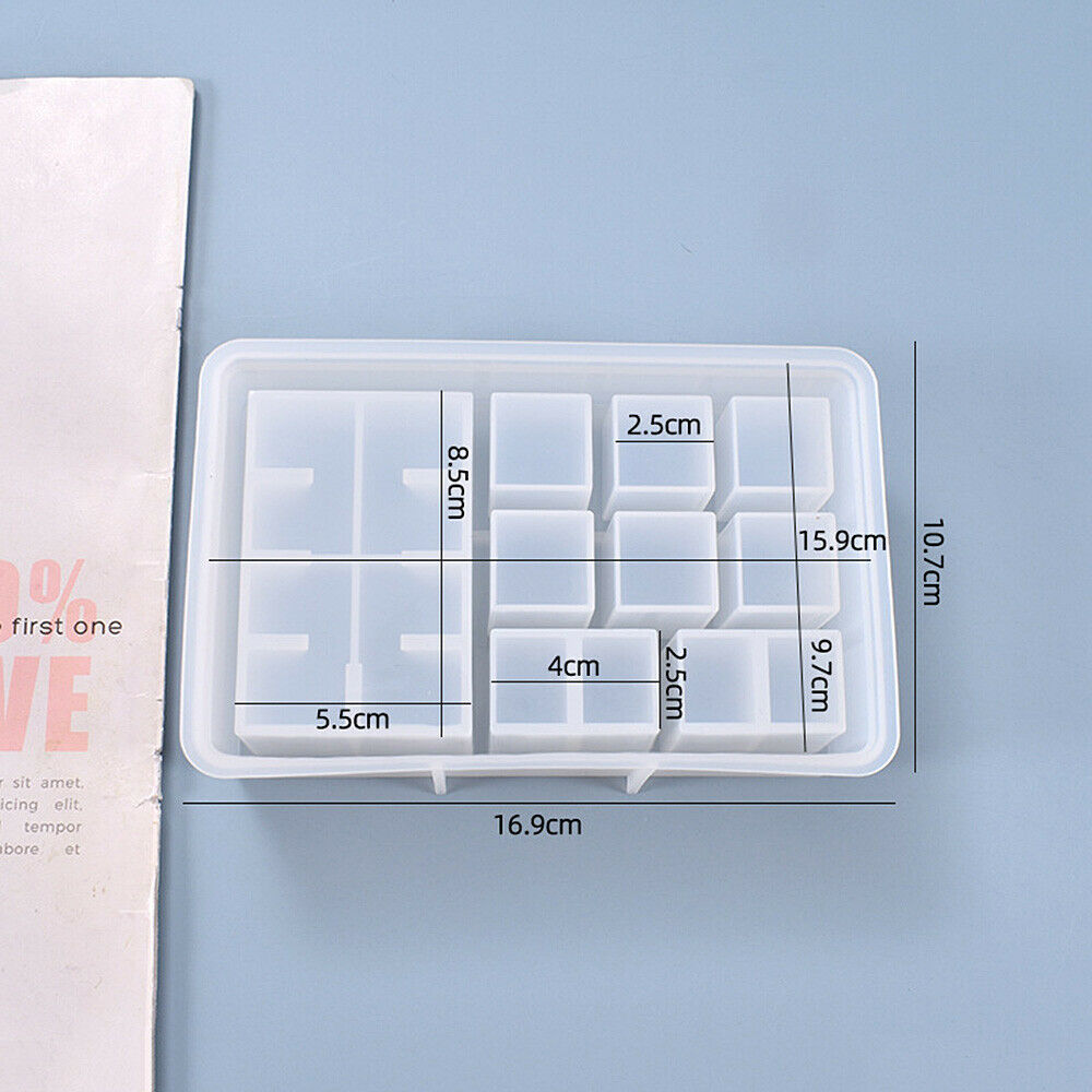 DIY Silicone Mold Lipstick Storage Holder Box Display Container Epoxy Casting