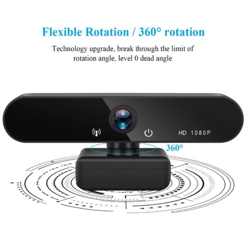 Webcam 1920X1080P USB Built-in Microphone Camera for Live Broadcast Video CalO3