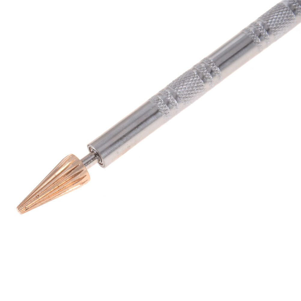 Brass Top Edge Dye Roller Oil Pen Applicator Belt Finisher Leather Diy Craft DD