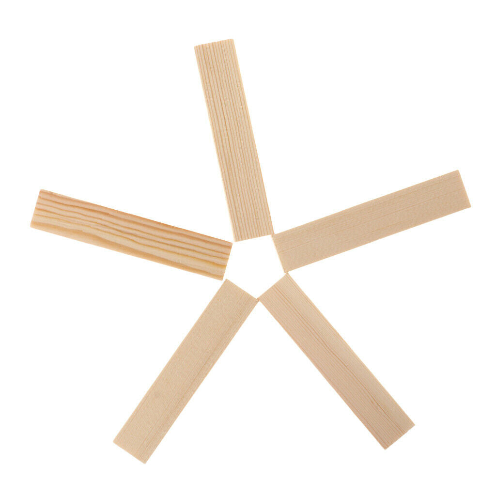 5 Packs Balsa Wood Blocks Rods (100mm) Height for DIY Woodworking Modeling