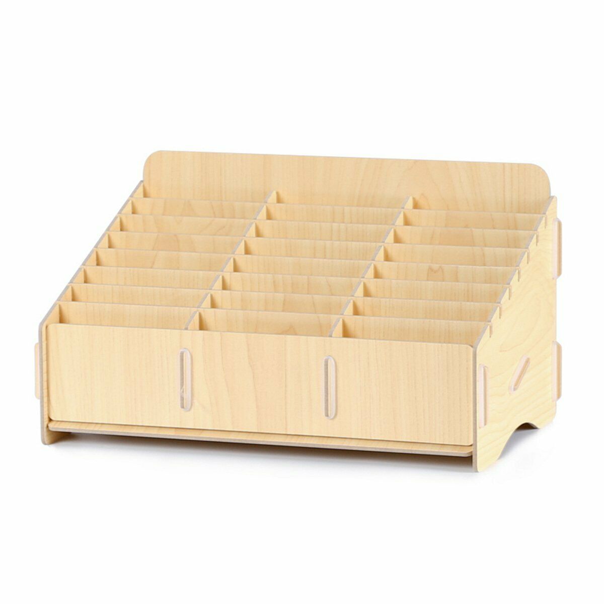24 Cells Multifunctional Wooden Storage Box Mobile Phone Repair Organizer Tool