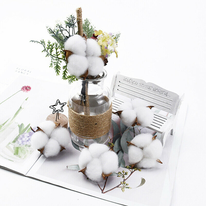6pcs Artificial flowers cotton bouquet christmas decorative flowers wreat.l8