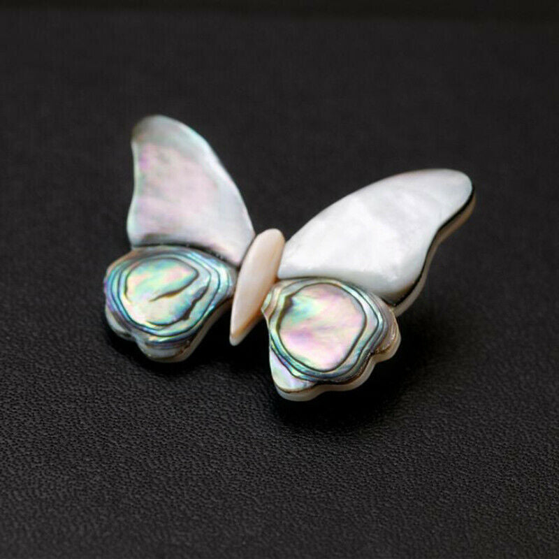 Retro Natural Abalone Shell Brooch Colorful Insect Pin Women Accessories .l8