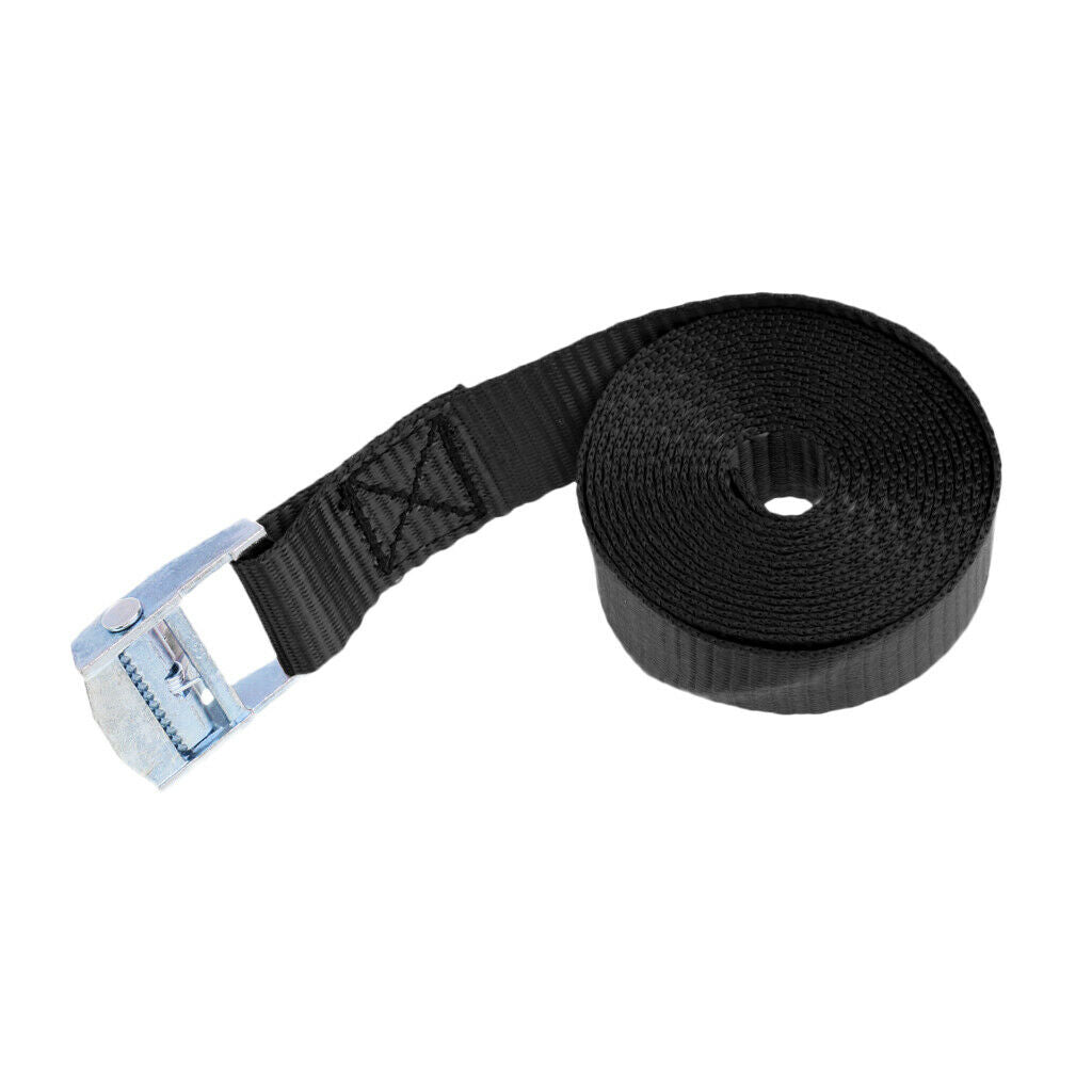 2Pcs Durable Webbing Kayak Cam Tie Down Strap Cargo Luggage Bag Belt With Metal