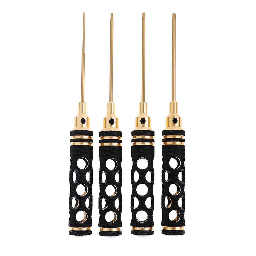 4pcs 1.5/2.0/2.5/3.0 Hex Screwdriver with Hollowed-out Design