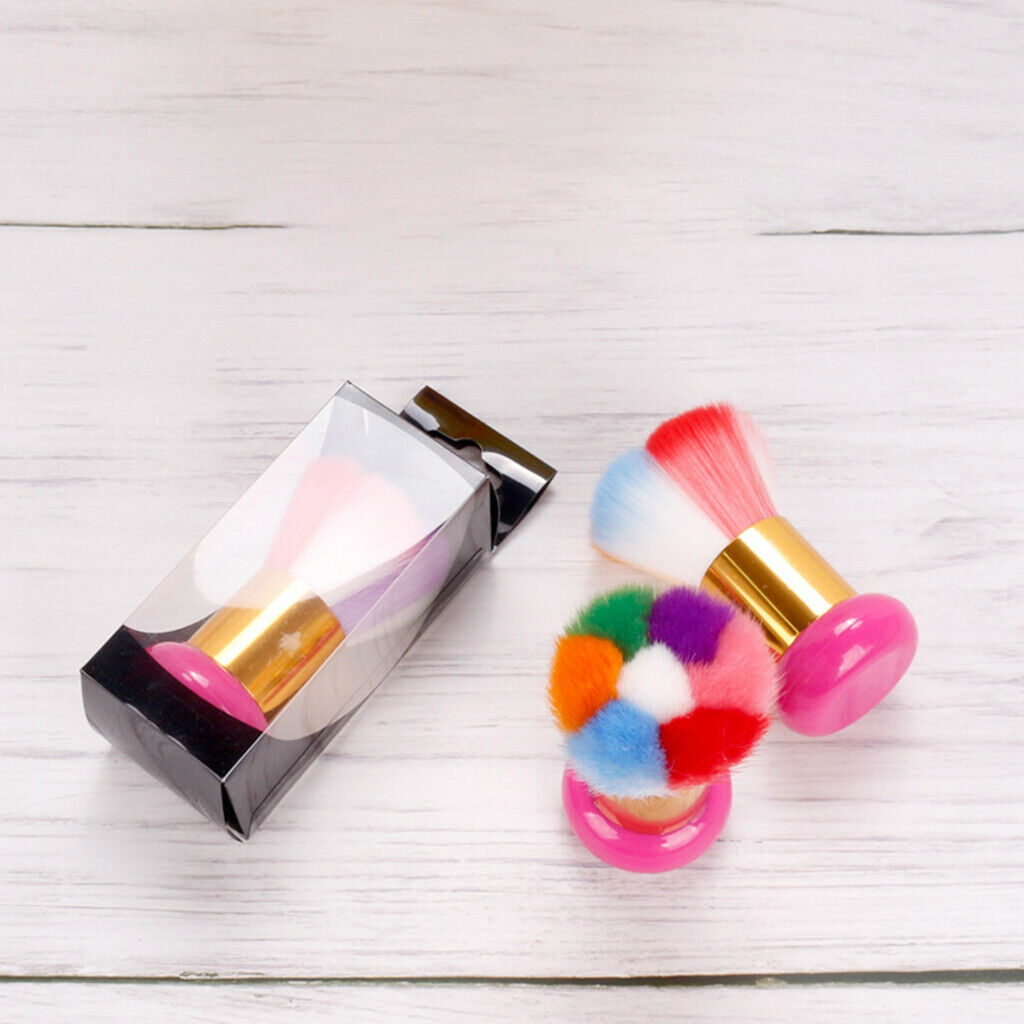 Professional Foundation Nail Art Colorful Brush UV Gel Powder Remover Tools