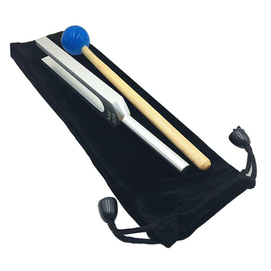 Durable 528Hz Tuning Fork with Hammer Ball Kit for Meditation Prayer Yoga