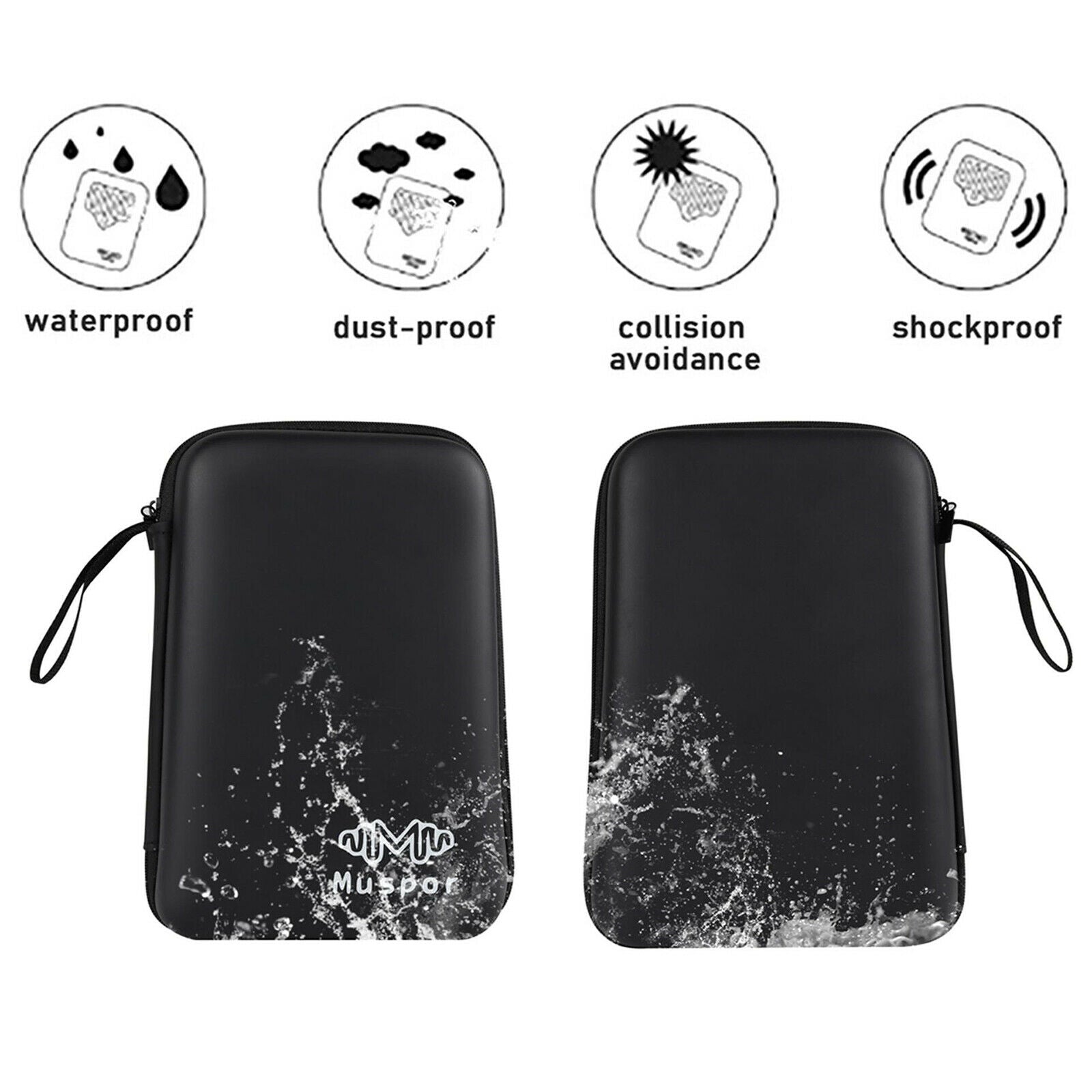 Kalimba Case Only, Thumb Piano Case Water-resistant Shock-proof for 10 keys 17