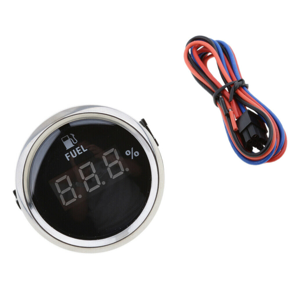 3X Waterproof Digital Fuel Gauge Marine Boat Parts Oil Pressure Indicator