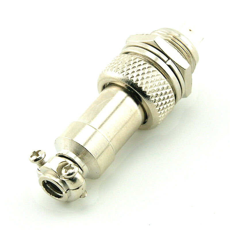 GX12 Screw Type Electrical Socket Connector Aviation plug Male And Female 5Pin